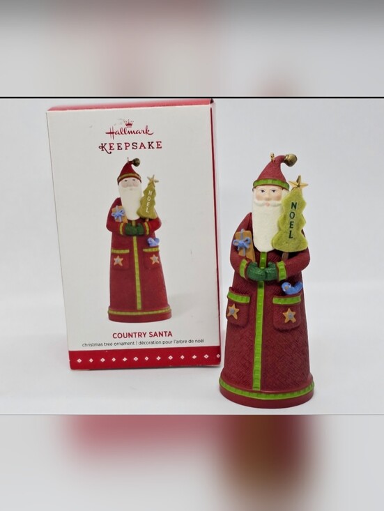 Hallmark Other - New Hallmark Ornament Country Santa Claus 2015 Christmas Tree Wishes Donikowski